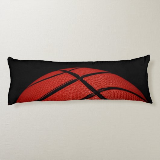 Coussins Longs Basket-ball orange et noir (Dos)