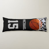 Coussins Longs Basket-ball Votre nom (Devant)