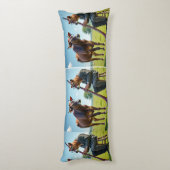 Coussins Longs Bassoon Cow Duo Body Pillow – Whimsical Musical Il (Dos (Vertical))