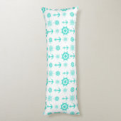 Coussins Longs Bateau côtier bleu turquoise (Dos (Vertical))