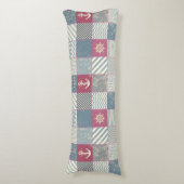 Coussins Longs Bateau nautique Bateau Roue Ancre conception (Devant (Vertical))