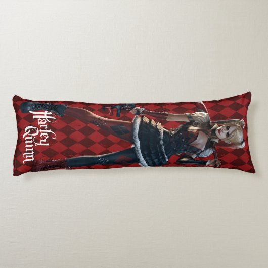 Coussins Longs Batman Arkham Knight | Harley Quinn avec chauve-so (Dos)