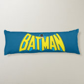 Coussins Longs Batman | Logo Vintage bleu jaune (Dos)