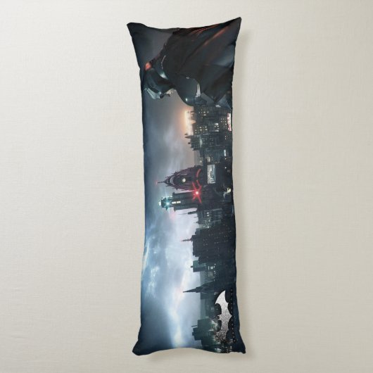 Coussins Longs Batman regarde la ville (Dos (Vertical))