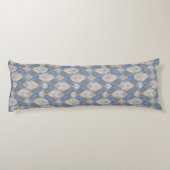 Coussins Longs Bbeige gris en forme de losange classique (Dos)