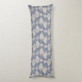 Coussins Longs Bbeige gris en forme de losange classique (Dos (Vertical))