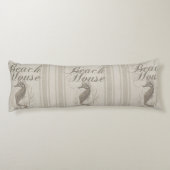 Coussins Longs Beach House Seahorse Seashore (Dos)