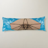 Coussins Longs Beach party blues soleil océan parapluie pop coule (Dos)