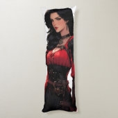 Coussins Longs Beau Anime Femme Imaginaire (Dos (Vertical))