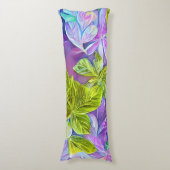 Coussins Longs Beau Motif feuilleté moderne (Devant (Vertical))