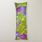 Coussins Longs Beau Motif feuilleté moderne (Dos (Vertical))