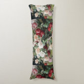Coussins Longs Beau motif floral avec Roses et Foliage (Devant (Vertical))