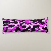 Coussins Longs Beau Oreiller corps de camo rose (Dos)