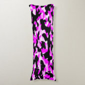 Coussins Longs Beau Oreiller corps de camo rose (Devant (Vertical))