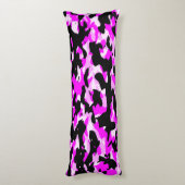 Coussins Longs Beau Oreiller corps de camo rose (Dos (Vertical))