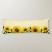 Coussins Longs Beau Tournesol Corps Oreiller (Dos)