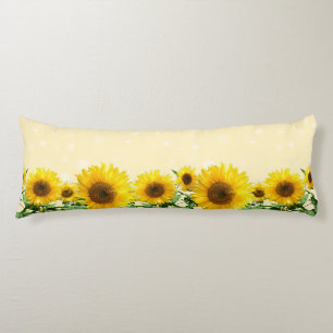 Coussins Longs Beau Tournesol Corps Oreiller