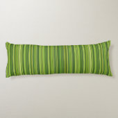 Coussins Longs Beaucoup de bandes multicolores en vert (Dos)