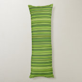 Coussins Longs Beaucoup de bandes multicolores en vert (Dos (Vertical))