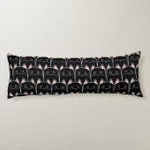 Coussins Longs Beaucoup de Motif de chats noirs (Dos)