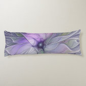 Coussins Longs Beauté étonnante Fleur d'art Abstrait fractal mode (Dos)