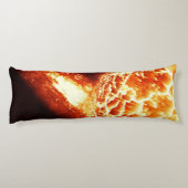 Coussins Longs beautiful sun flowers with cloudy blue sky (Dos)