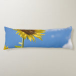 Coussins Longs beautiful sun flowers with cloudy blue sky<br><div class="desc">beautiful sun flowers with cloudy blue sky . a great design fitting for artists and nature lovers who adore the sight of beautiful sun flowers with cloudy blue sky . it can also be given as a gift during happy occasions to your father, mother, sister, brother, friend or relative. be...</div>