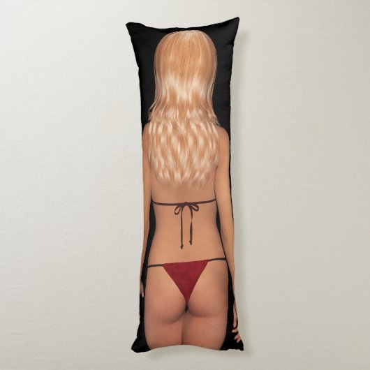 Coussins Longs Bébé blond de bikini (Dos (Vertical))