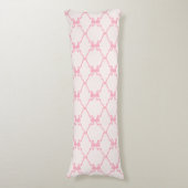 Coussins Longs Bébé Bow Trellis rose Bella Ribbon (Devant (Vertical))