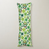 Coussins Longs Bébé Hibou Mignon St Patrick Dessin Animé (Dos (Vertical))