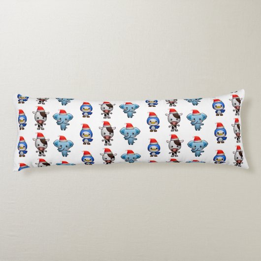 Coussins Longs Bébé mignon Animaux Eléphant Vache Penguin Enfant (Dos)