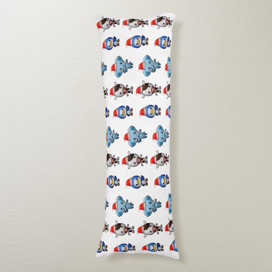 Coussins Longs Bébé mignon Animaux Eléphant Vache Penguin Enfant (Devant (Vertical))