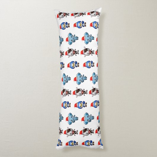 Coussins Longs Bébé mignon Animaux Eléphant Vache Penguin Enfant (Dos (Vertical))