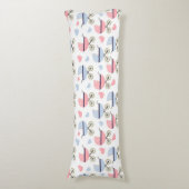 Coussins Longs Bébé mignon transport bleu rose lit bébé (Devant (Vertical))