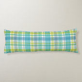 Coussins Longs Bébé Pastel Plaid Blue Green (Dos)