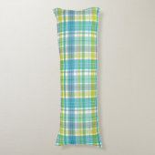 Coussins Longs Bébé Pastel Plaid Blue Green (Devant (Vertical))