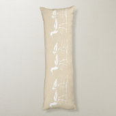 Coussins Longs Bécasseaux et Taupe blancs côtiers de Sandy (Dos (Vertical))