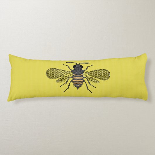 Coussins Longs BEES et Honeycomb - Sauvez les abeilles (Devant)