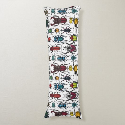 Coussins Longs Beetons sur blanc (Devant (Vertical))