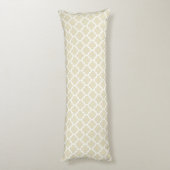 Coussins Longs Beige, Wt Marocain #5 Ananas 3 Monogramme Initial (Dos (Vertical))