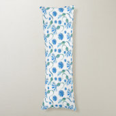 Coussins Longs Belle Aquarelle Bleu cornfleurs (Devant (Vertical))