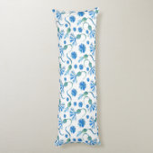 Coussins Longs Belle Aquarelle Bleu cornfleurs (Dos (Vertical))
