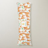 Coussins Longs Belle aquarelle Giraffe Animal Personnalisé (devant Vertical)
