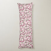 Coussins Longs Belle Branches de Petite Baies Roses (Dos (Vertical))