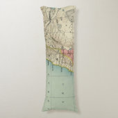 Coussins Longs Belle carte d'Israël (Devant (Vertical))