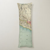 Coussins Longs Belle carte d'Israël (Dos (Vertical))