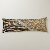 Coussins Longs Belle Chic fille Empreinte de léopard Parties scin (Dos)