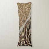 Coussins Longs Belle Chic fille Empreinte de léopard Parties scin (Devant (Vertical))
