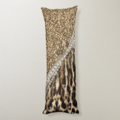 Coussins Longs Belle Chic fille Empreinte de léopard Parties scin (Dos (Vertical))