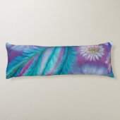 Coussins Longs Belle Motif de plumes et fleurs (Dos)